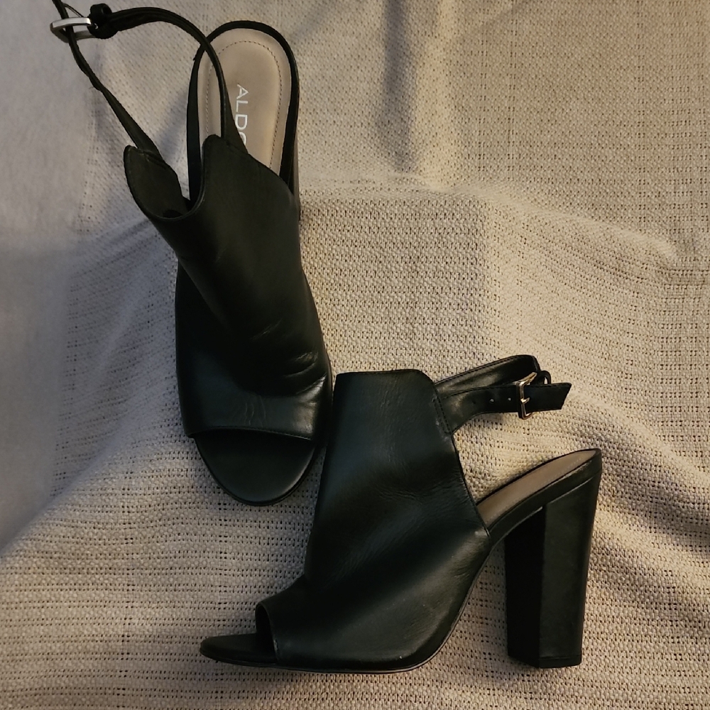 Aldo Women's Black Slingback Heels